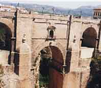 Ancient Roman Aquaduct in Rhonda, Spain.