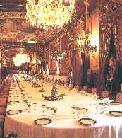 Spain-Palacio Real De Madrid.Banquet hall at the Royal Palace in Madrid.