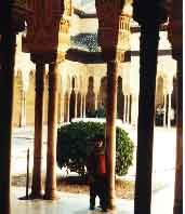 My daughter Ishani at Al Hambra,Granada,Spain