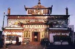 A Tibetan Buddhist monastry in India.