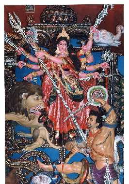 Durga in battle