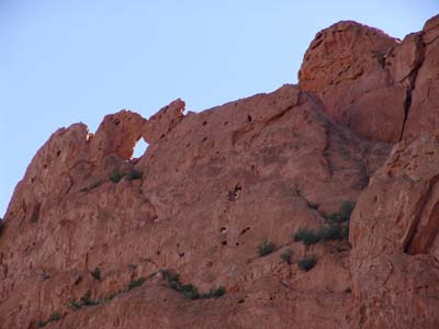 One formation in Garden of the Gods resembles kissing camels