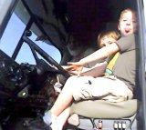 Jacob Learns how to drive a big rig!