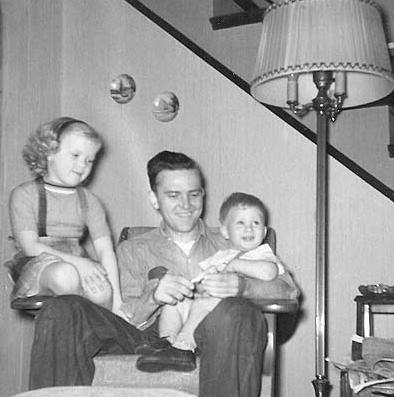 Me, Dad and brother Bill in 1957