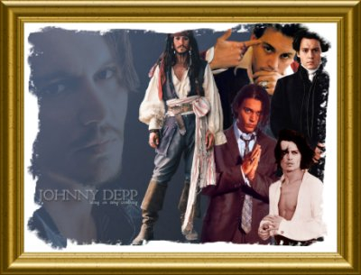 A neat gift from Creative Pen of Johnny Depp's Portrait picture of his movies.
