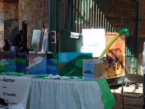 The first table seen as people entered the zoo