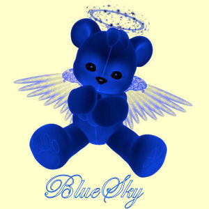 Gifted Angel Blue Bear