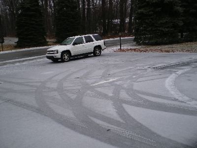 Icy driveway