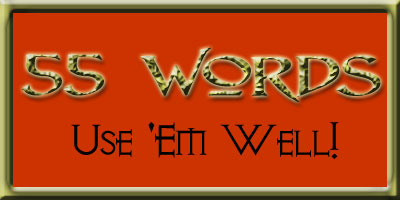 A banner for the 55 Word Contest