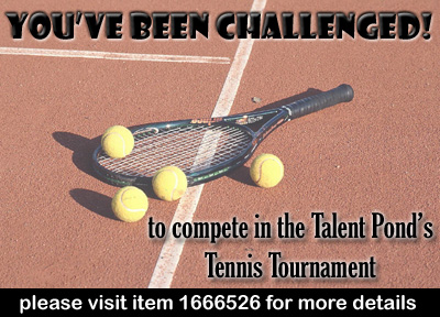 Image for challenge cNote for the Talent Pond Tennis Tournament