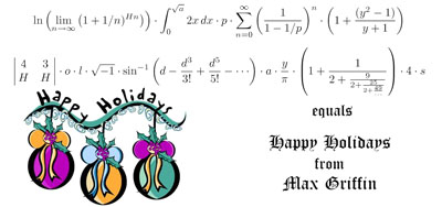 Happy Holidays in Mathematics