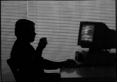 Image of Harlan at his computer
