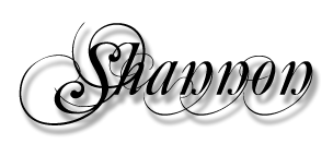 A swirly signature I made using the Mutlu font and a drop shadow.