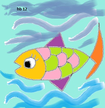 Just the little doodle of a fish for a c note! 