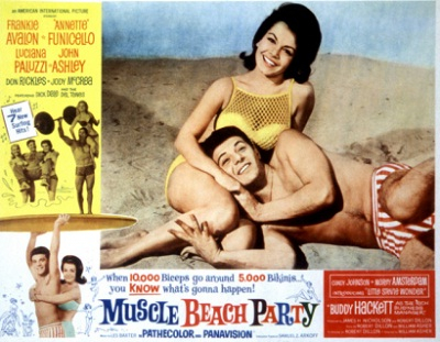 Movie poster for Muscle Beach Party
