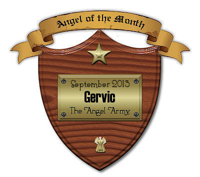 September 2013 :: Angel Of The Month Plaque