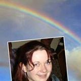 A photo of Lucy and the Rainbow which appeared on the day of her Funeral. 