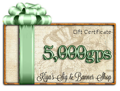 KSS Gift Certificate worth 5,000gps