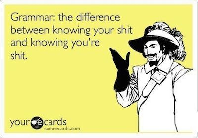 Grammar: the difference