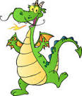 Dancing dragon clipart