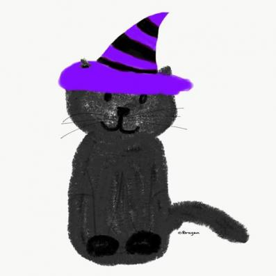 Witchy Kitty designed by Dragon