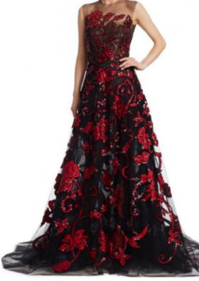 One of her gowns for the Masquerade Ball