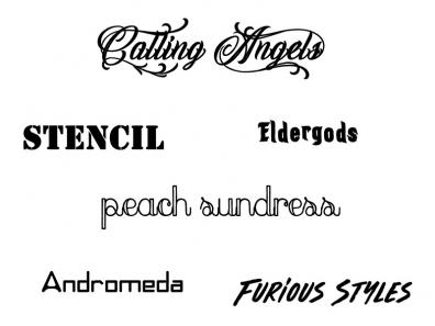 Even more signature fonts for The Confused Monkey