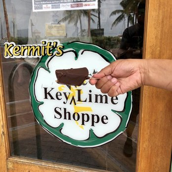 Chocolate dipped key lime pie from key west 