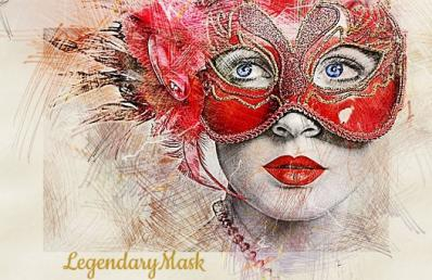 My Masquerade Ball Mask in Red.