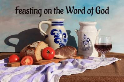 Picture to use in feasting on the word of God 