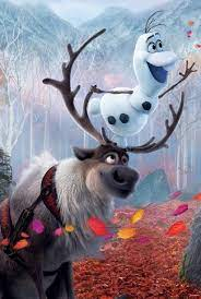 Sven and Olaf picture of Frozen.