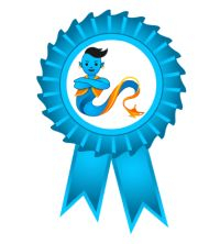 Genie Merit Badge awarded by the Fantasy Unravelled Contest.