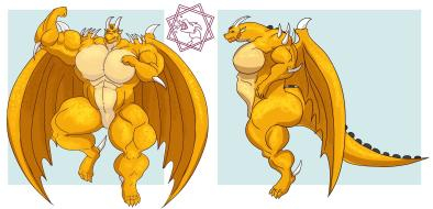 A male derg with a massive muscular form.