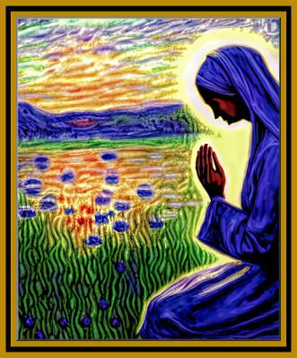 Image of a woman in prayer