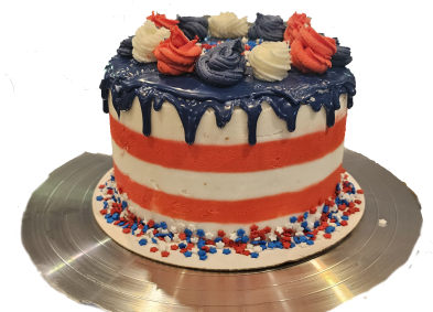 Red White and Blue Cake