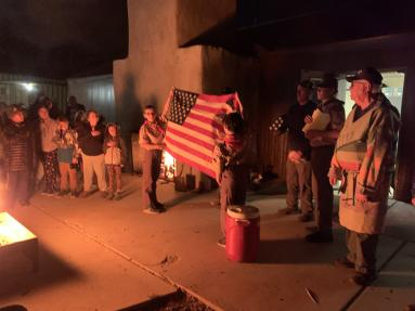 A Flag Retirement held at Boy Scout Camp 2022.