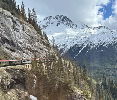 A view from our train ride on the White Pass train.