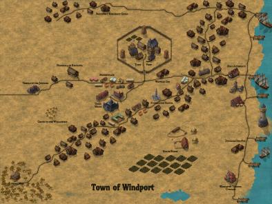 The town of Windport