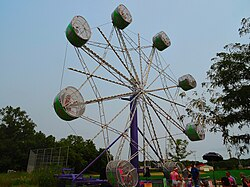 caged ferris wheel