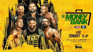 WWE Money in the Bank 2024 Title screen.