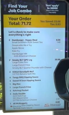 Lardo's big order at a McDonald's!