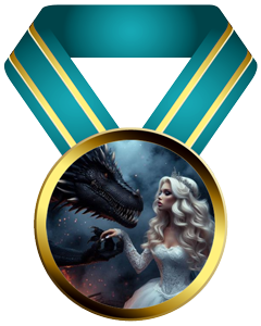 Beautiful Princess Willow and dragon Atarath Medal