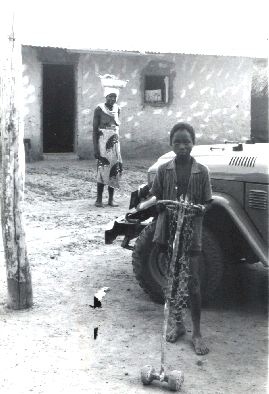 Jorwah village, Liberia - Dying boy