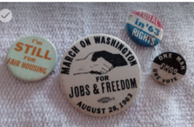 March on Washington button