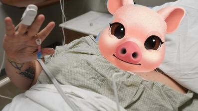 Lardo is at the hospital!