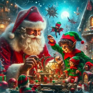 Santa, Elves and Magic Image By Best Friend Angel