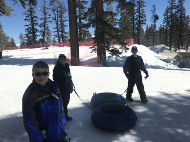 Boys go Snowtubing