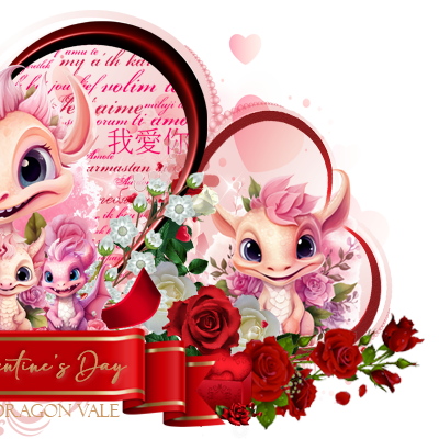 Dragon Vale Valentine's Banner Right