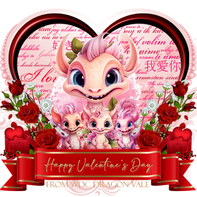 Dragon Vale Valentine's Day Banner