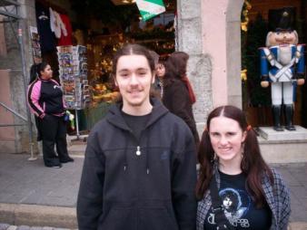 Deutsch Jung ~  A German boy and I in Rothenberg. He was cute and I wish I asked for his name. 